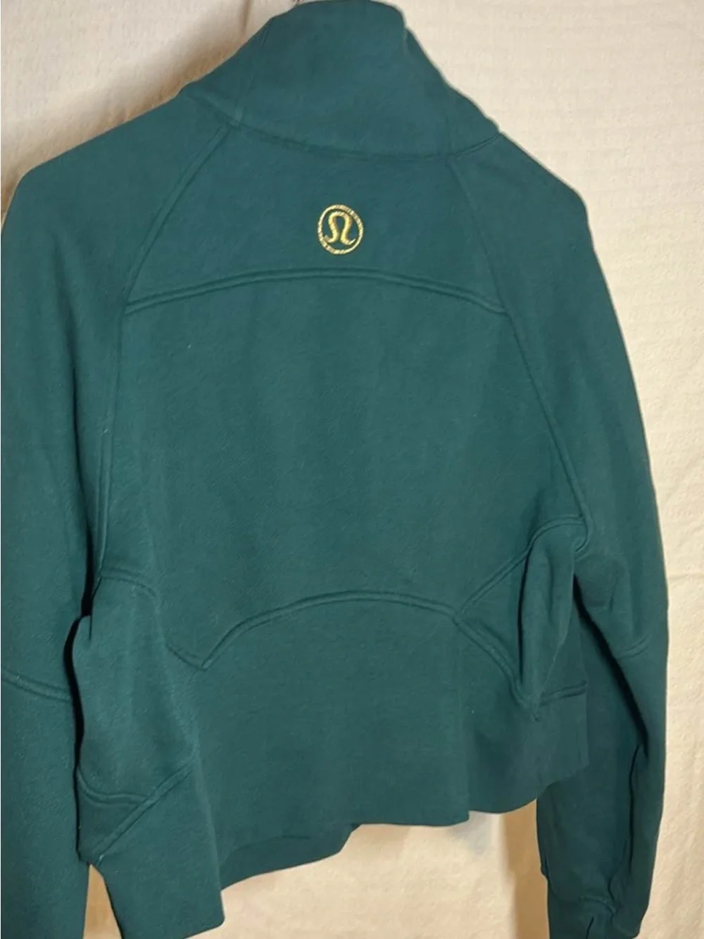 Women's Teal Half-Zip Fleece Pullover Sweater